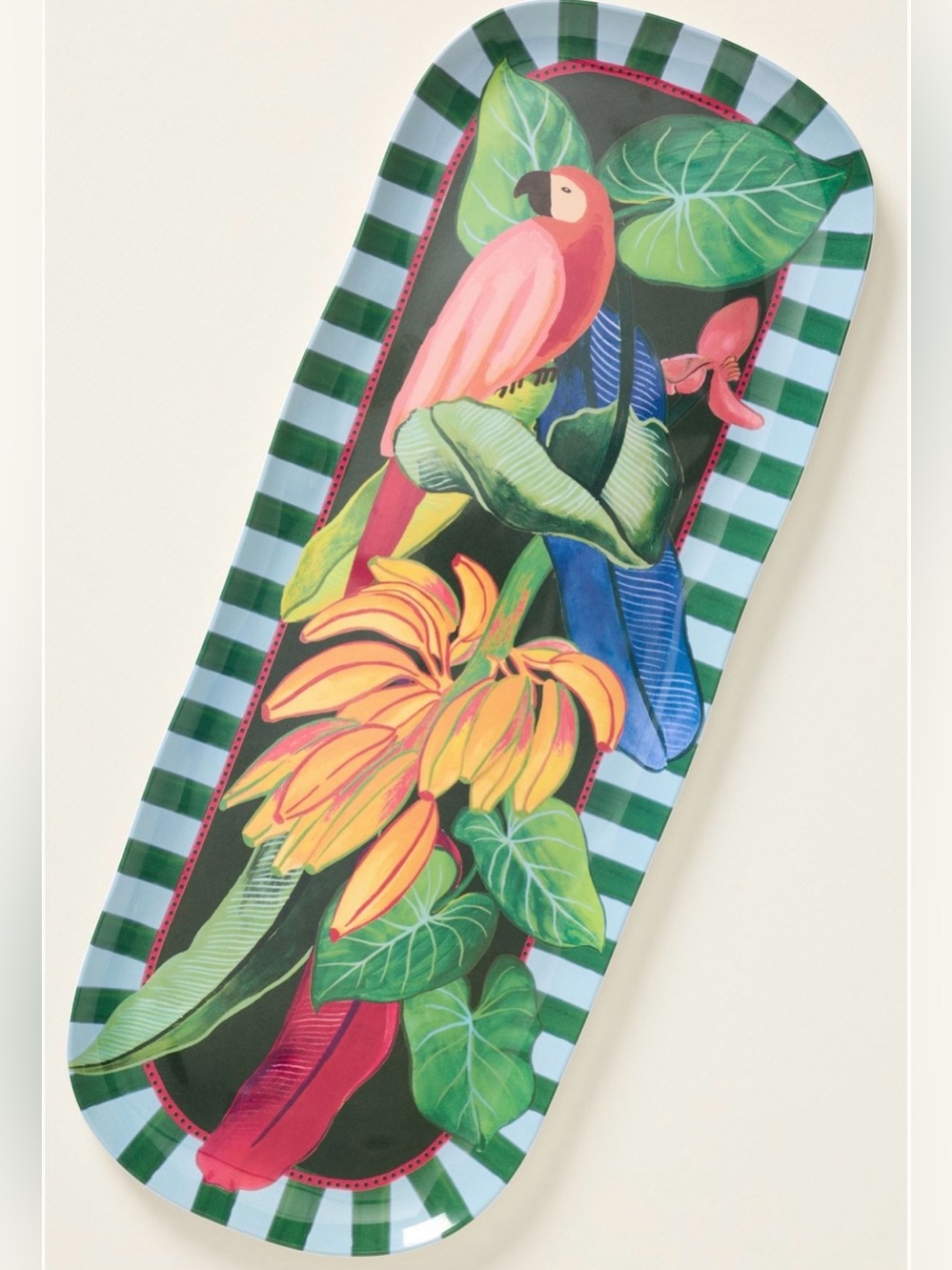 NWT Farm Rio x Anthropologie Melamine Rectangular Serving Platter